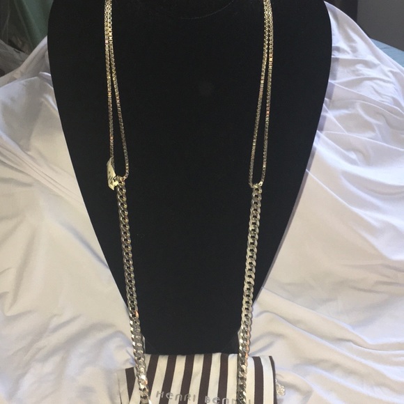 Henri Bendel Sterling Silver Long Mixed Chain - Picture 6 of 8